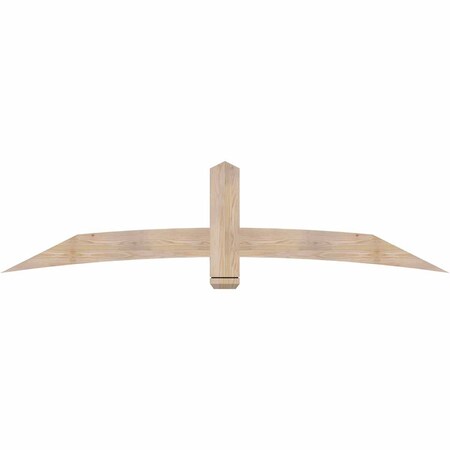 Ekena Millwork Bellingham Smooth Timber Gable Bracket, Douglas Fir, 84"W x 21"H x 1 1/2"D x 5 1/2"F, 6/12 Pitch GBW084X21X0206BEL00SDF